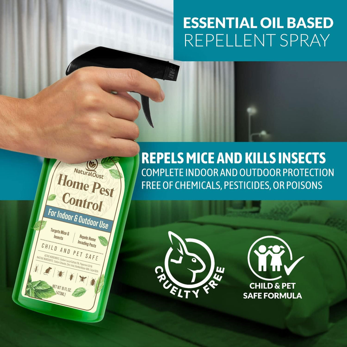 Peppermint Oil Mouse Repellent Spray Y2474