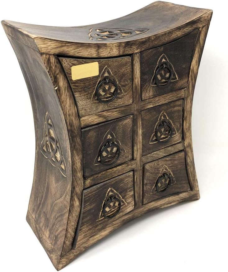 Compact 6" L x 4" W x 8" H Wooden Storage Cupboard T99057