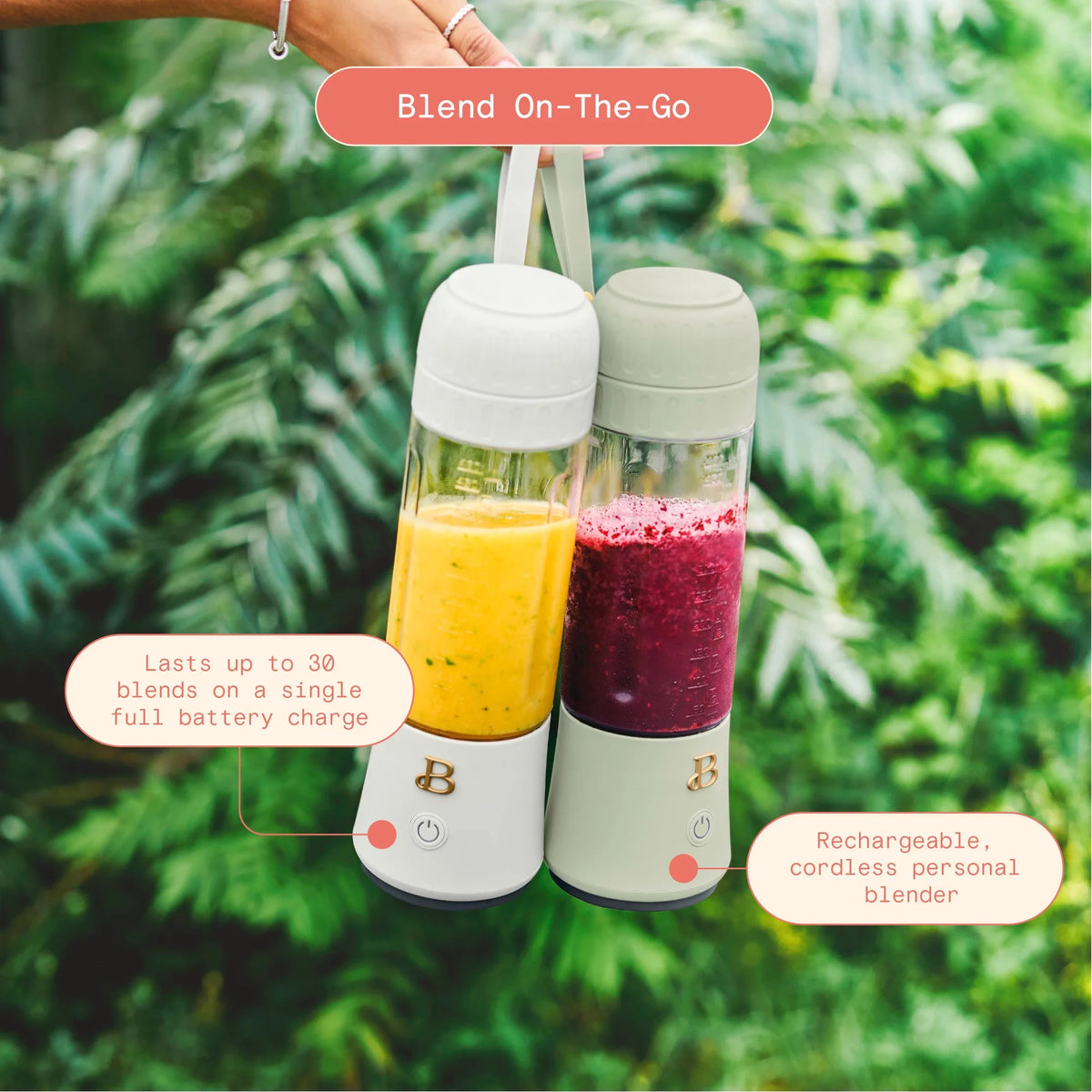 Portable Blender 70 W 16 oz White Icing E2327