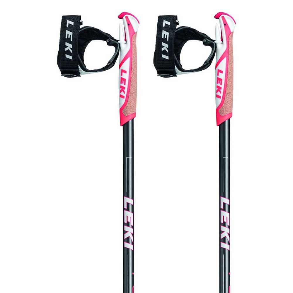 Carbon Nordic Walking Poles White Red Black (Pair) P7856