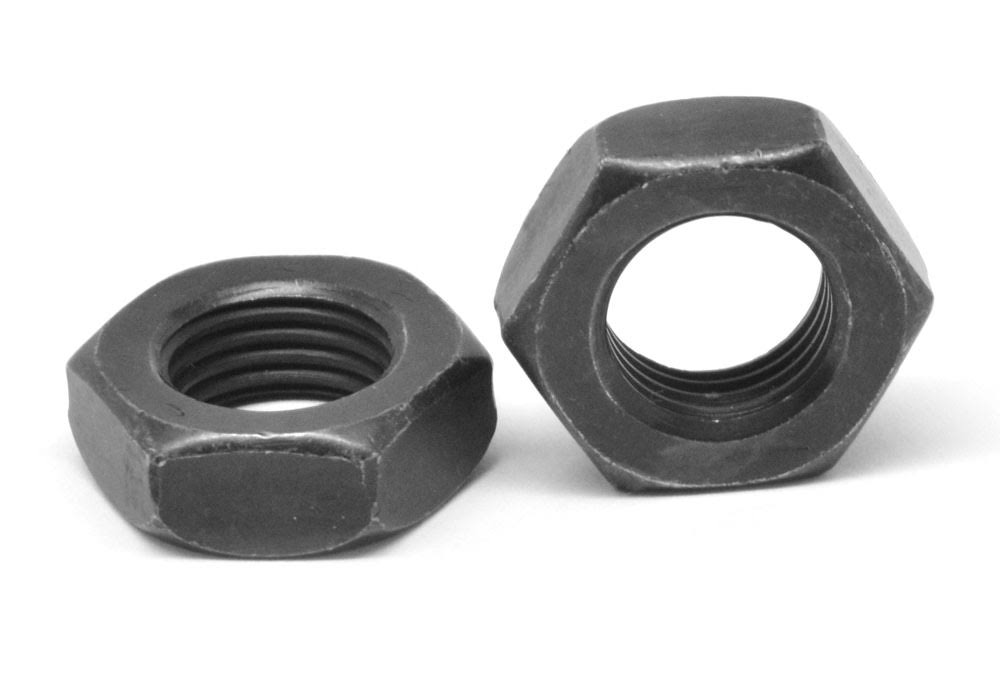 #8-32 x 1/4 Coarse Thread Hex Machine Screw Nut Low Carbon Steel Black Oxide B35580