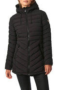 Black Quilted Micro Touch Coat U8806