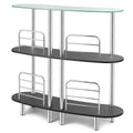 3-Tier Bar Table with Tempered Glasstop N522645