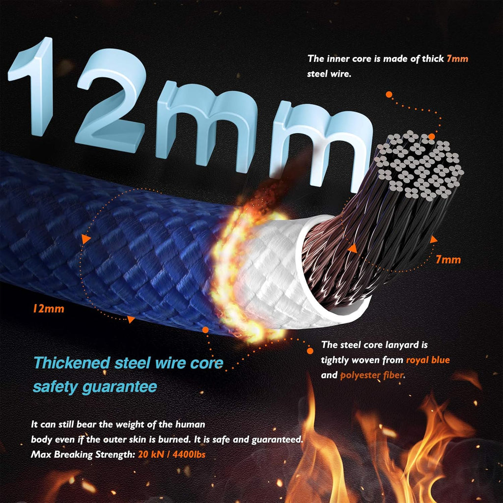 Steel Wire Core Flipline Kit 1/2'' x 8 ft Pack of 2 K620