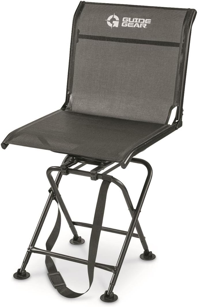 Portable Folding Hunting Blind Chair with Spin Swivel, 500-lb. Capacity P94657
