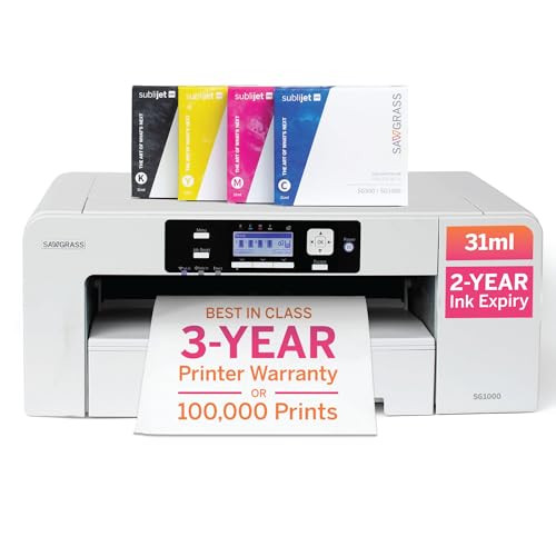 Sublimation Printer Bundle with 31mL Inks & Paper V503