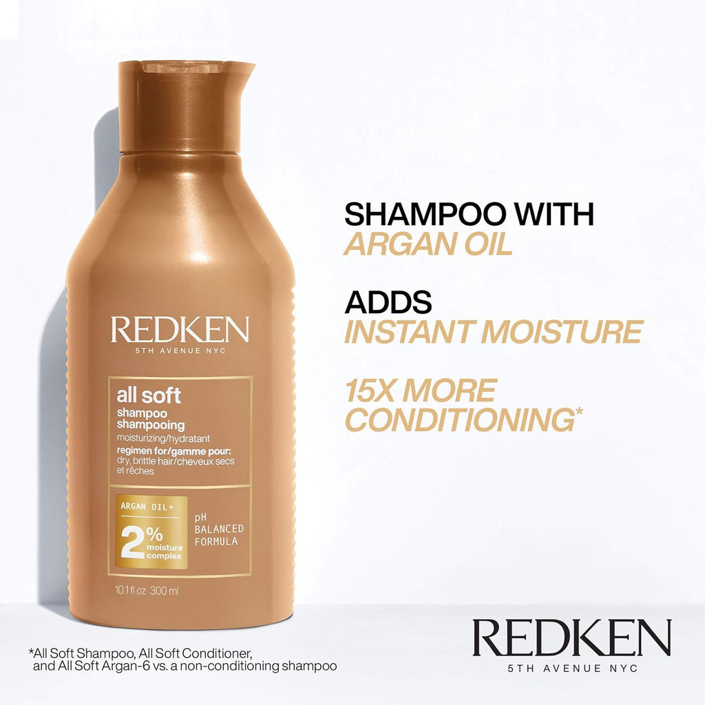 All Soft Shampoo, Conditioner and Heavy Cream Treatment with Argan Oil D67358