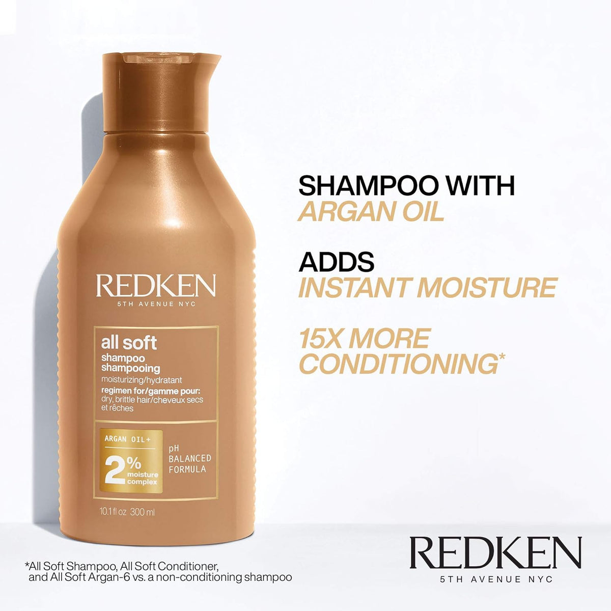 All Soft Shampoo, Conditioner and Heavy Cream Treatment with Argan Oil D67358