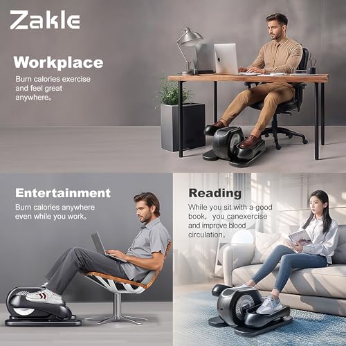 Under Desk Elliptical Machine with Remote Control & 12 Adjustable Speeds G474
