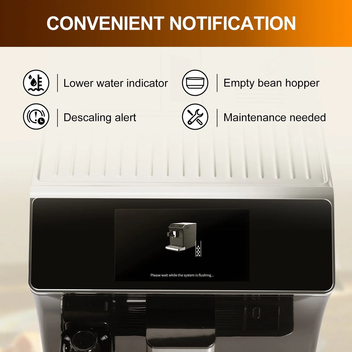 Black Super automatic Espresso Coffee Machine Y98466