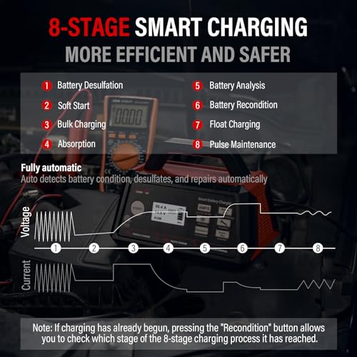 12V Fully Automatic Smart Battery Charger J8242