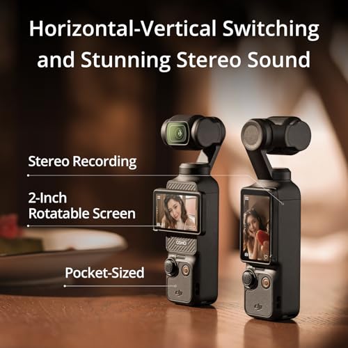 Osmo Pocket 3 Vlogging Camera with 1'' CMOS & 4K/120fps Video, 3-Axis Stabilization, 2" Rotatable Touchscreen Y14206