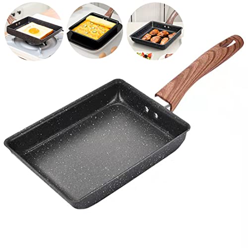 Nonstick Square Frying Pan 6.3 x 7.8 inch Black O71290
