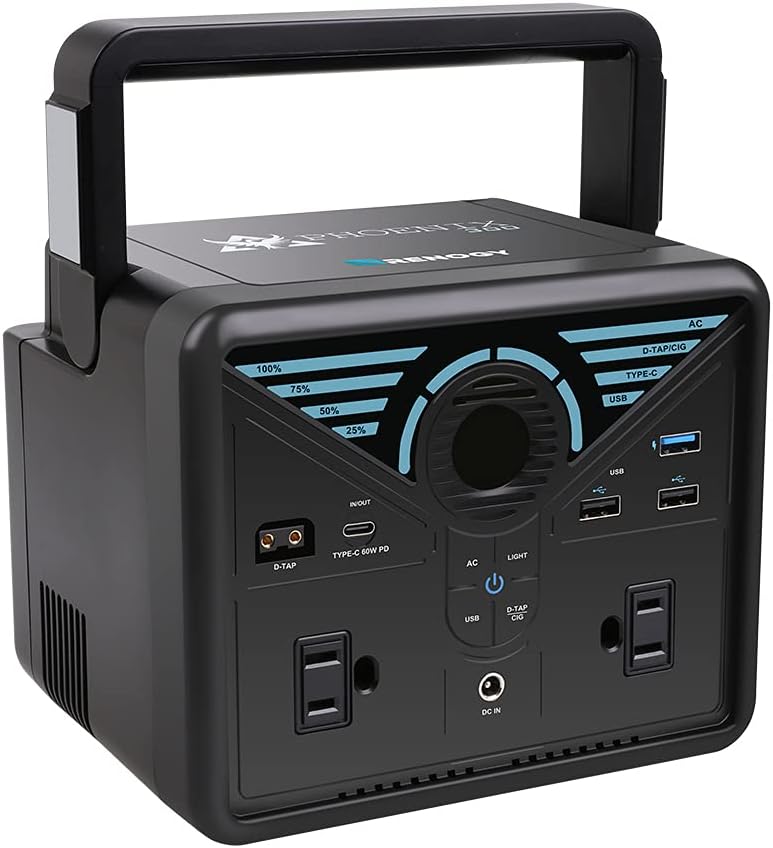 300W Portable Power Station with 2 AC Outlets O97953
