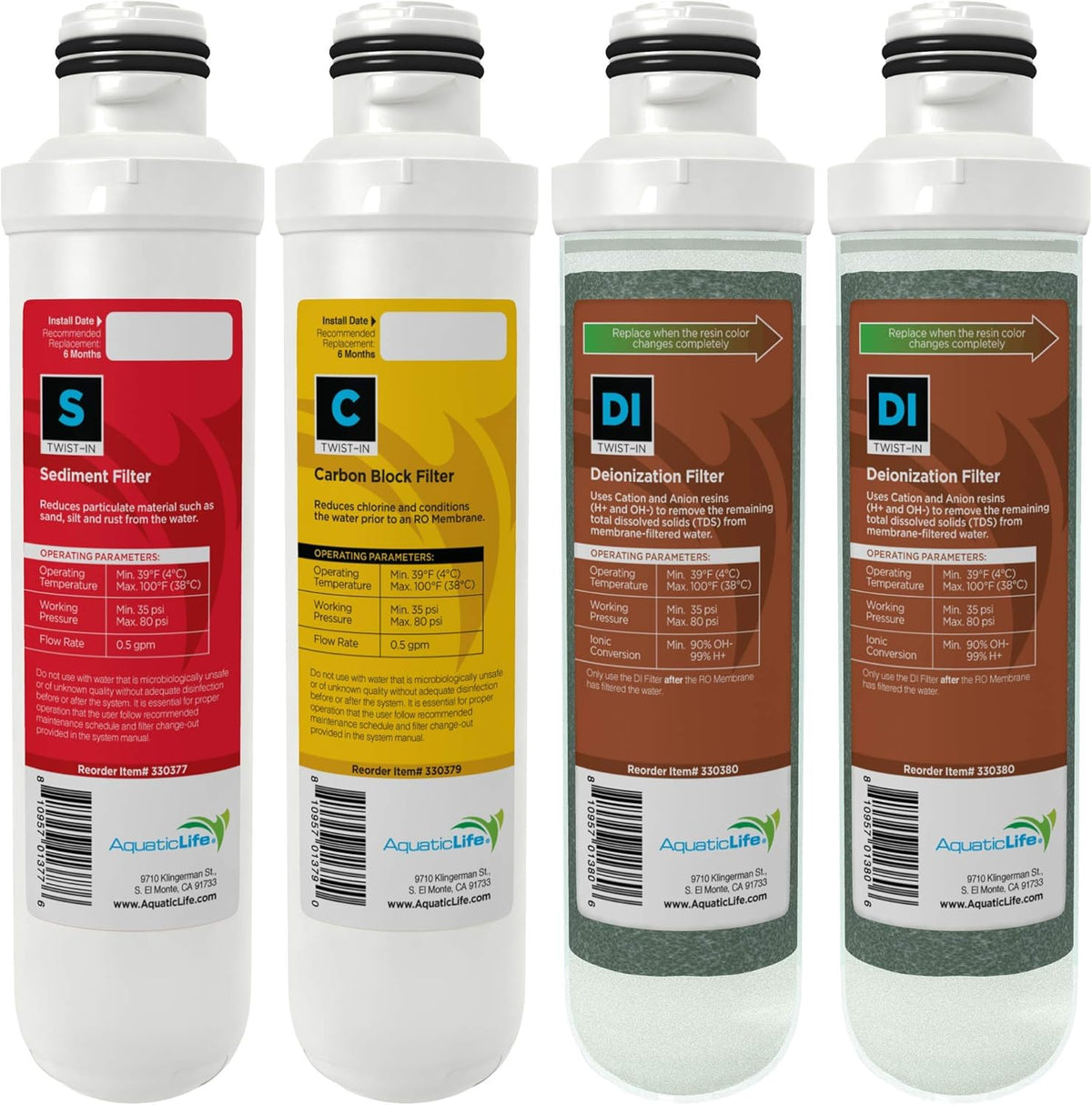 Sediment Carbon Block Deionization Filter Cartridges V80094