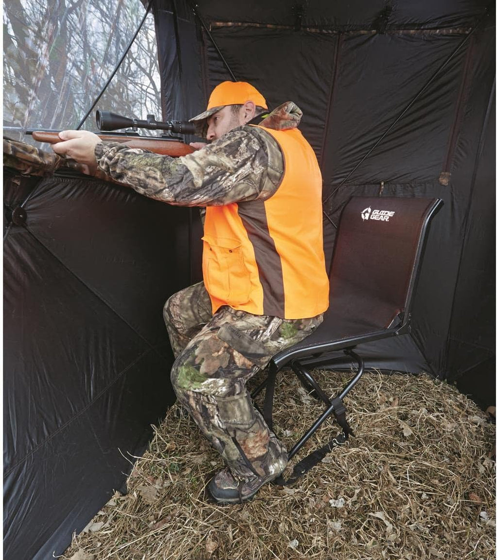 Portable Folding Hunting Blind Chair with Spin Swivel, 500-lb. Capacity P94657
