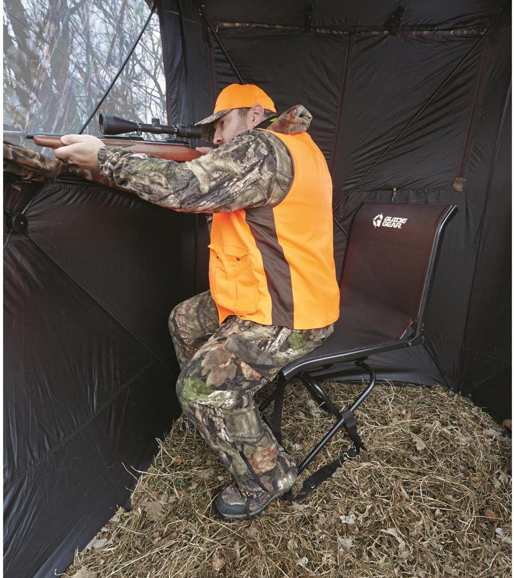 Portable Folding Hunting Blind Chair with Spin Swivel, 500-lb. Capacity P94657