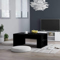 White Chipboard Coffee Table Storage Cabinet X4734
