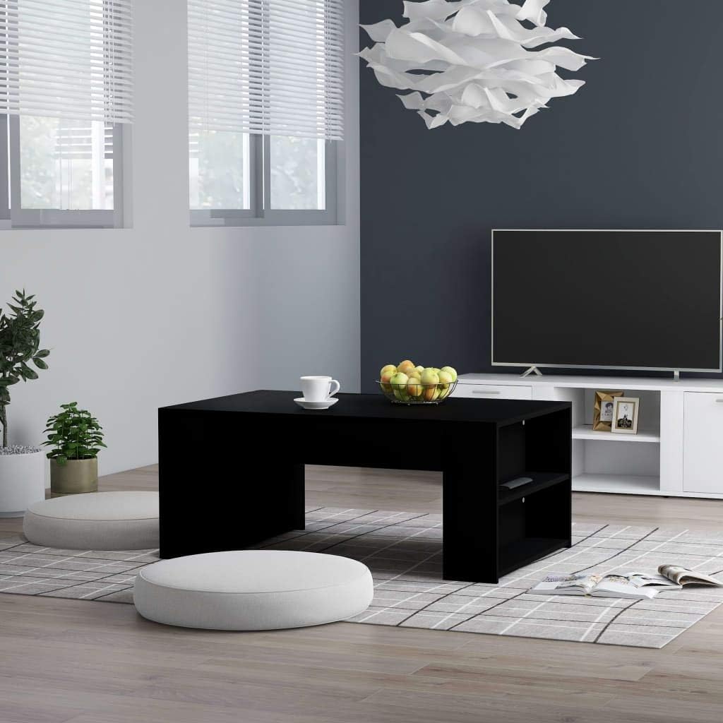 White Chipboard Coffee Table Storage Cabinet X4734