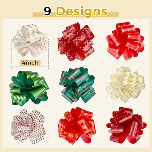 27PCS Christmas Gift Wrap Bows T460