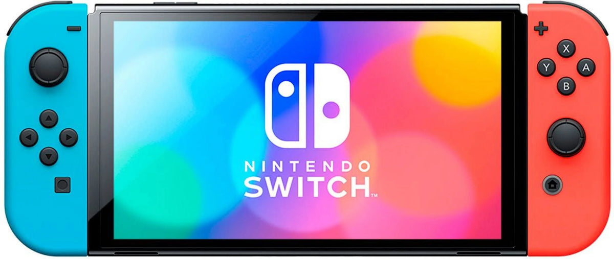 Nintendo Switch OLED Model Neon Red & Blue Joy Con 64GB Console B95099