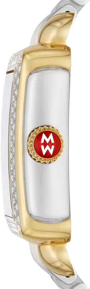 Two-Tone Steel Rectangle Womens Watch E7445