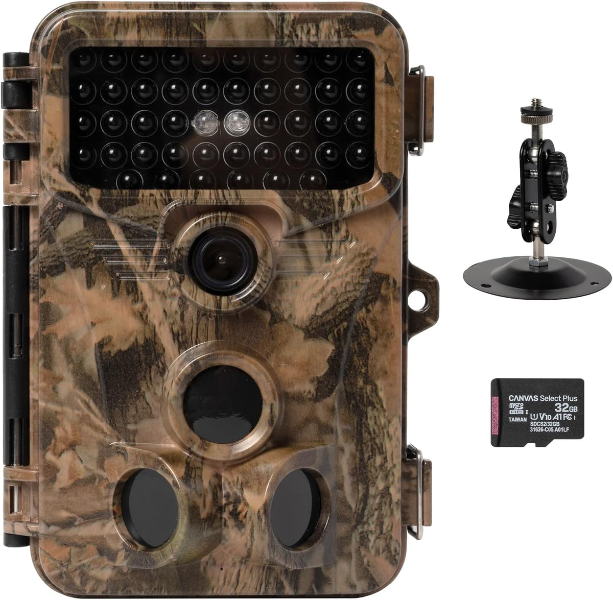 2 Pack 1080P 20MP 120° Wide-Angle No Glow IR Night Vision Motion Activated 0.2S Trigger Speed 2.4" LCD IP66 Waterproof Trail Camera O851