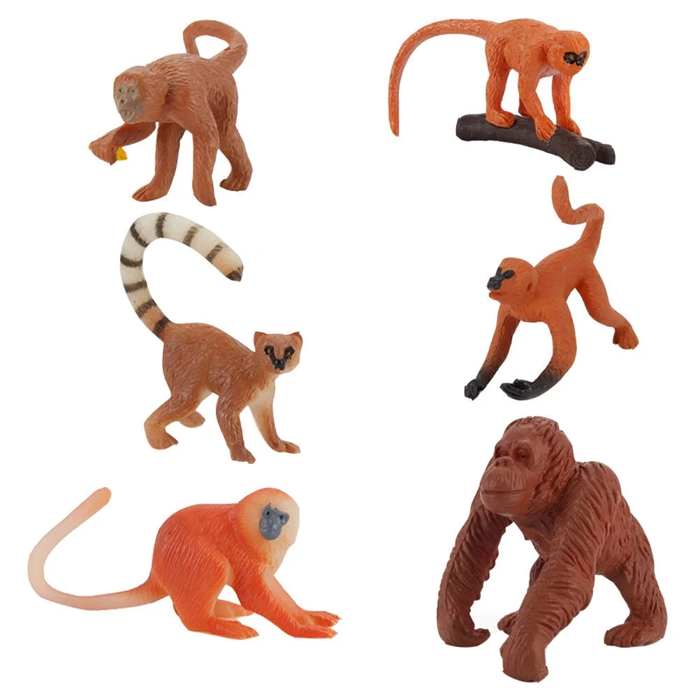 Solid Long-tailed Monkey Decoration Toy O392260
