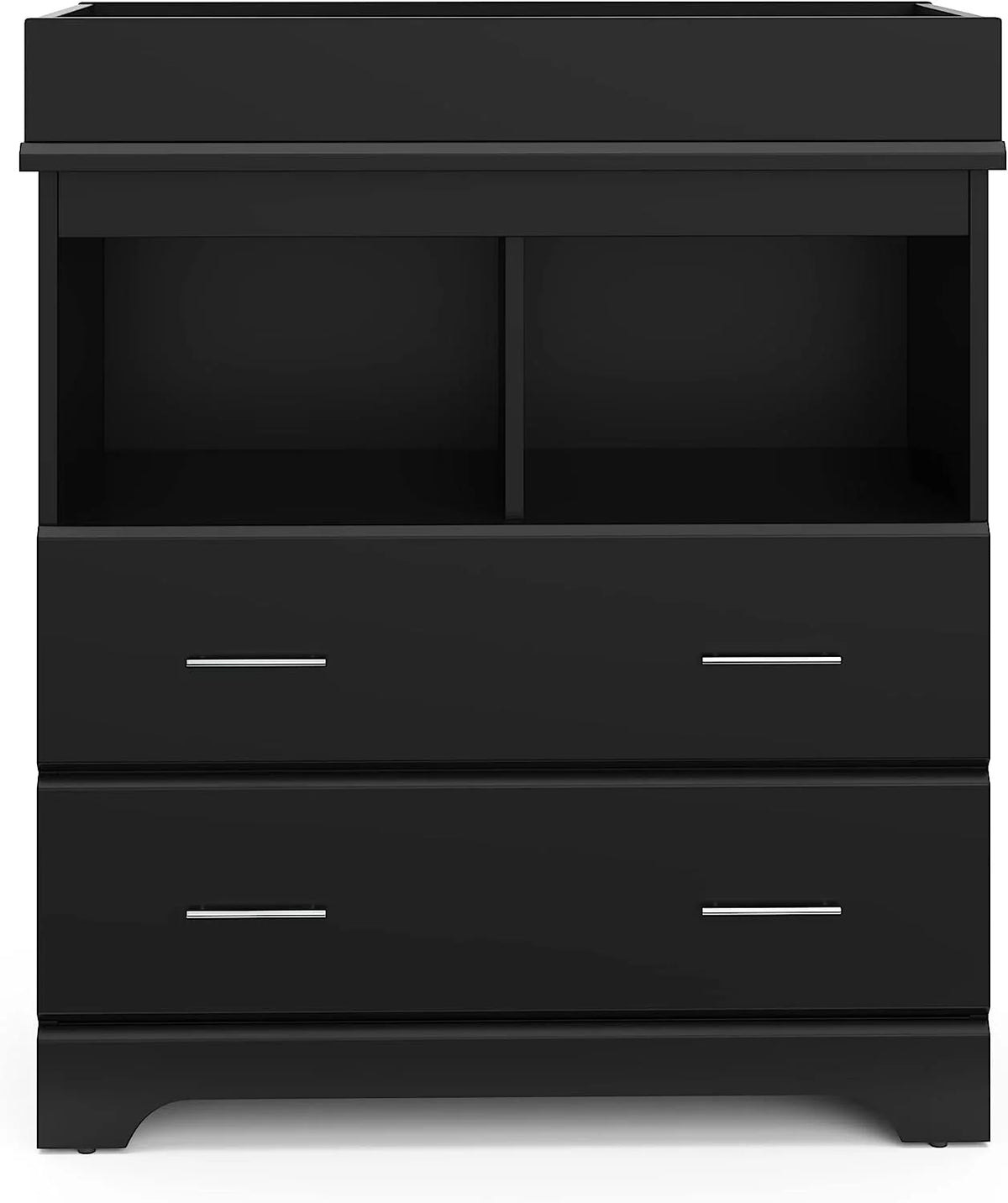 Black 2 Drawer Changing Table Dresser G8681