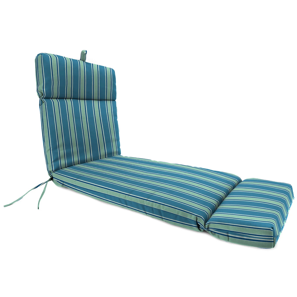 Multicolor Floral Rectangular Outdoor Chaise Lounge Cushion with Ties B912