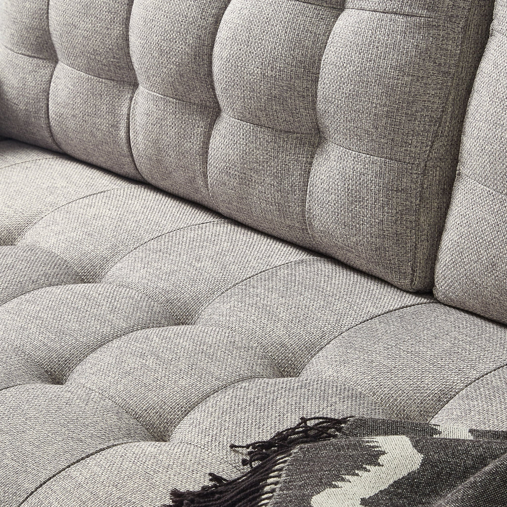 Soft Gray 2-Seater Loveseat I1087