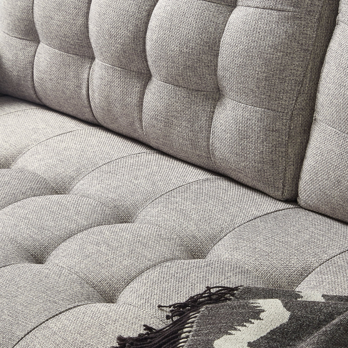 Soft Gray 2-Seater Loveseat I1087