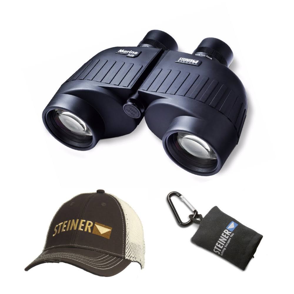 7x50 Marine Binoculars with Cap and Microfiber Lens Cloth Pouch F461788