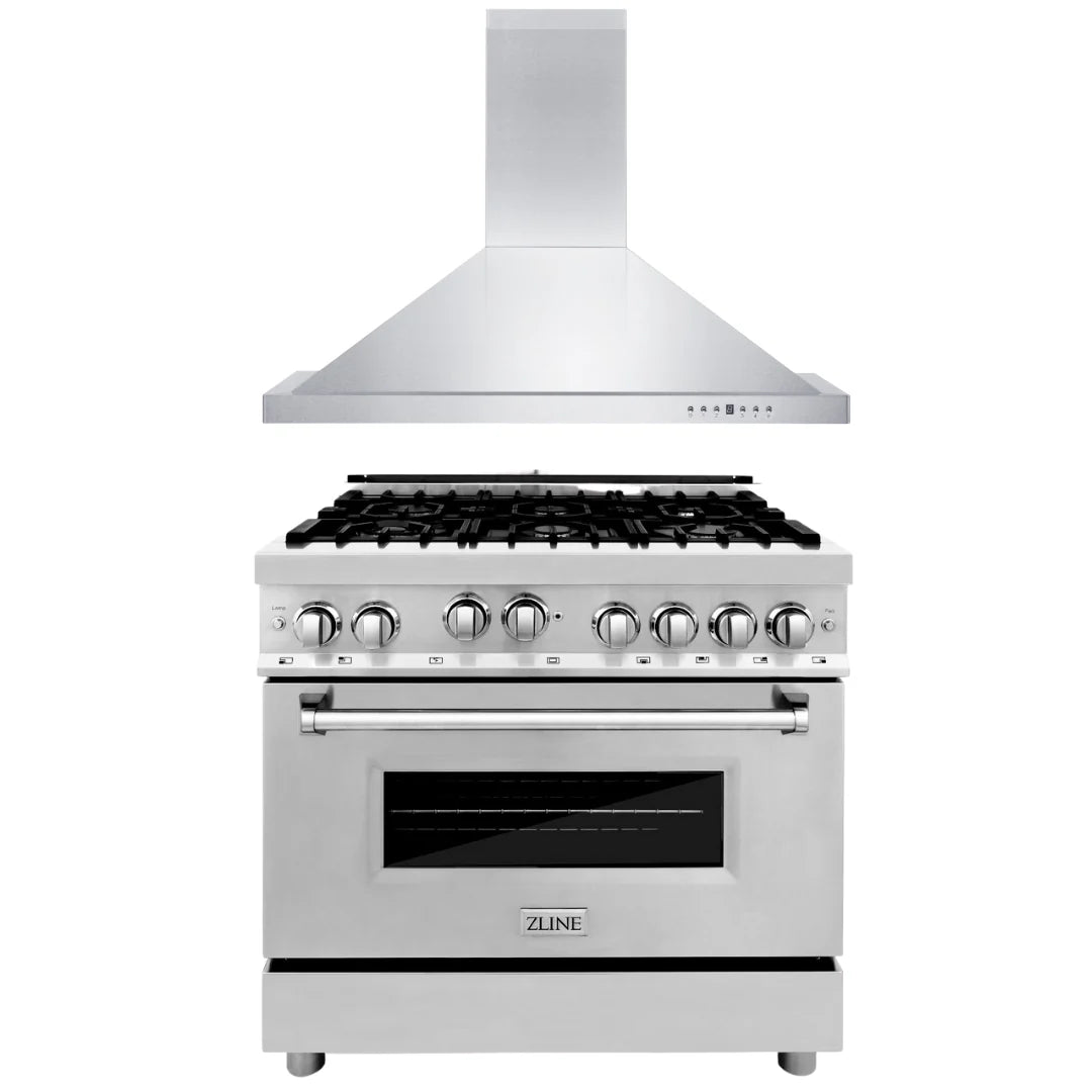 36 Range and Range Hood Appliance Set D977485