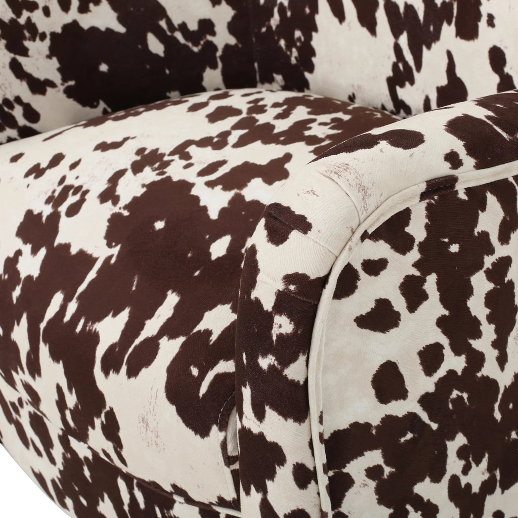 Milk Cow Velvet Club Chair S147218