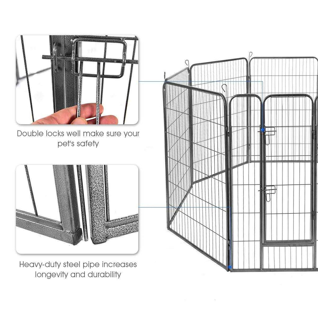 16/8 Panel Dog Playpen with Door Z75913