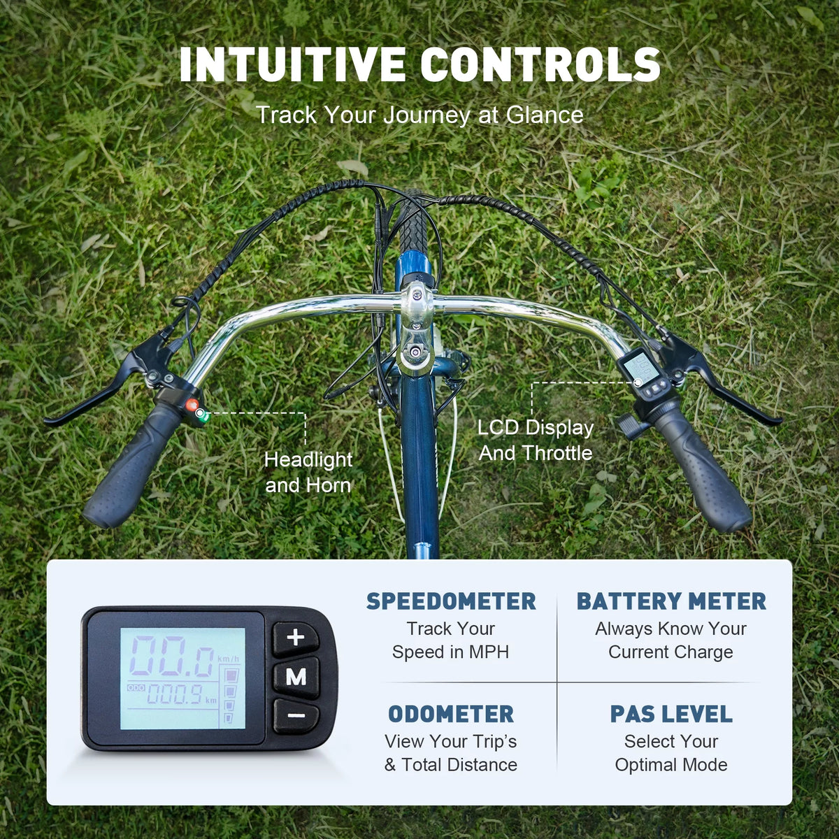 24 Inch 350W Electric Tricycle 36V 10Ah Navy X22381