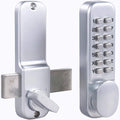 Combination Door Lock Satin Chrome Pack of 2 J144