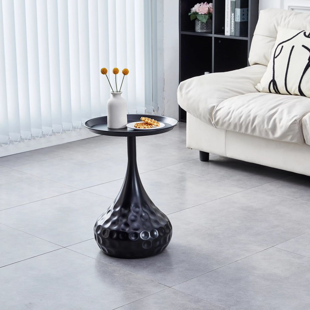 Black Metal Round Side Table Z428
