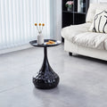 Black Metal Round Side Table Z428