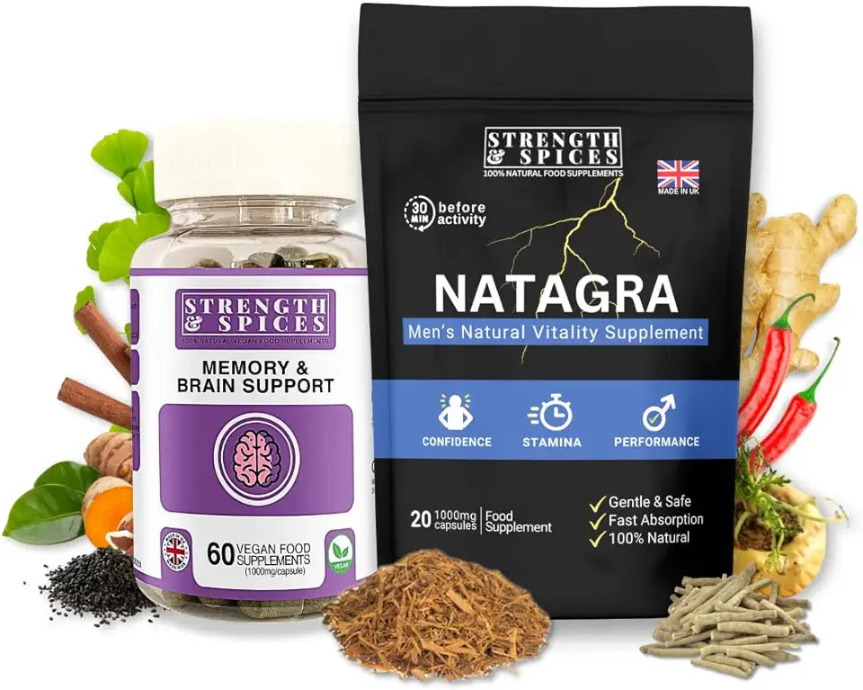 Vegan Ginseng Maca Ginkgo L-Arginine Supplement 2-Pack P584