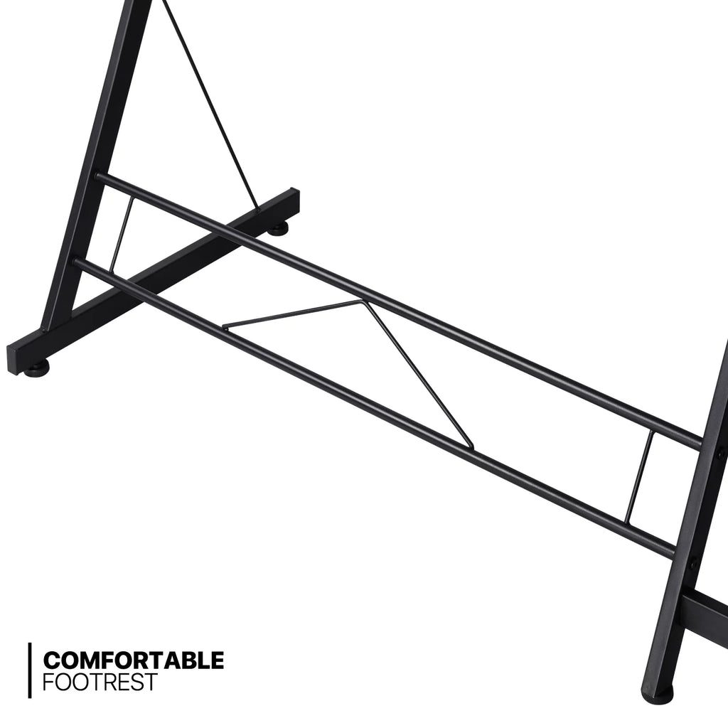 Black Ergonomic Computer Desk and Chair Set S543