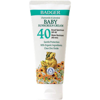 SPF 40 Baby Clear Zinc Sunscreen Cream 2.9oz F15373