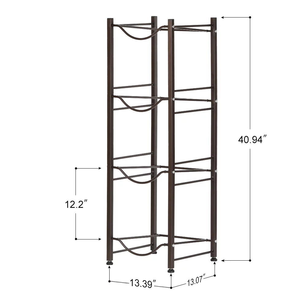 4-Tier Water Bottle Holder Storage Rack H661634