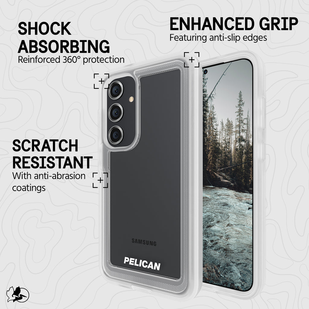 Clear Samsung Galaxy S24 Case with Belt Clip Holster L978157