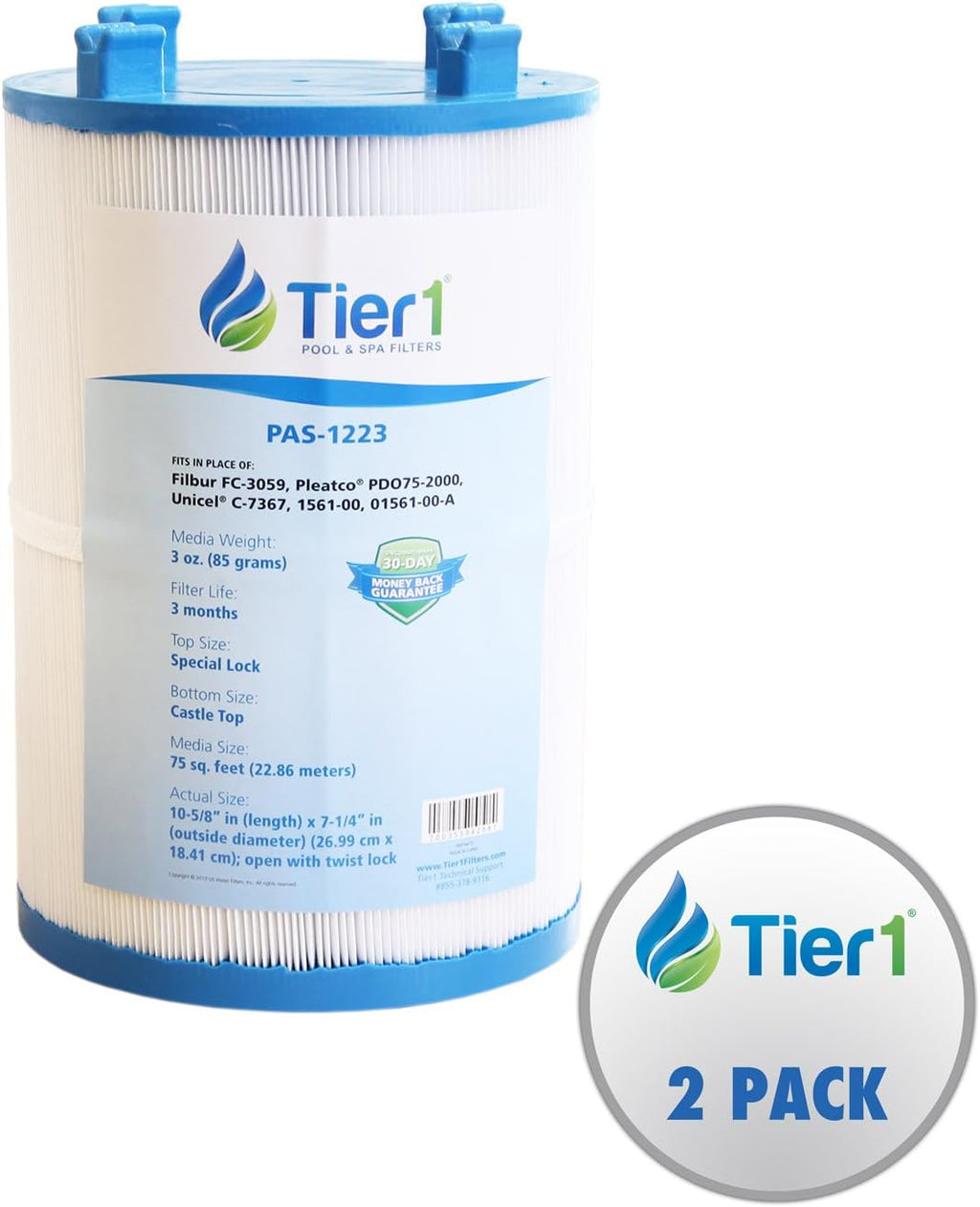 2-Pack Spa Filter Cartridge U576