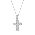 14k White Gold Diamond Cross Pendant N774720