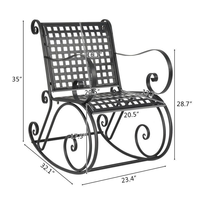 Iron Rocking Chair L3152