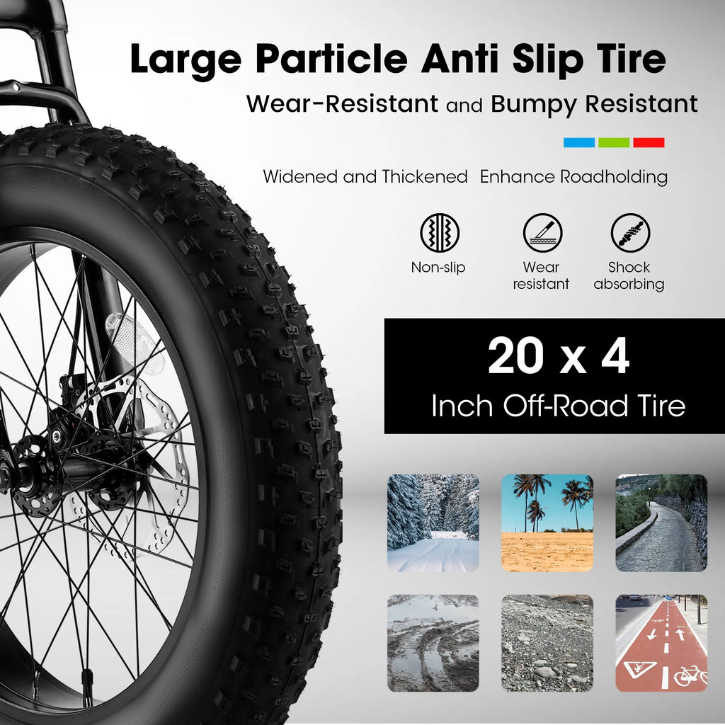 20'' 7 Speed Kids Mountain Bike with 4 inch Fat Tire B61805