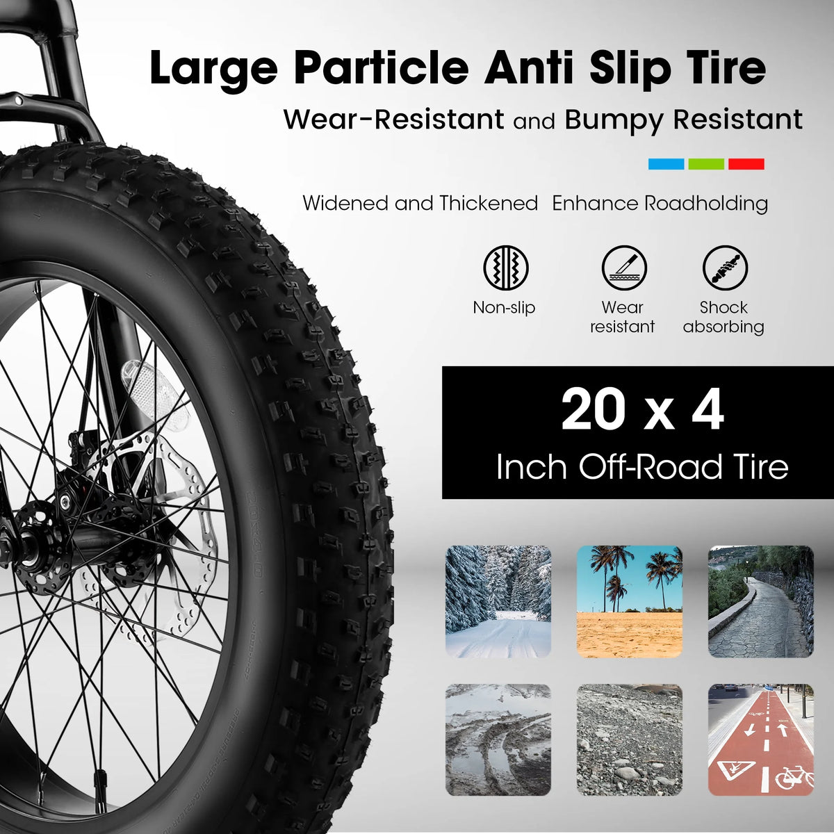 20'' 7 Speed Kids Mountain Bike with 4 inch Fat Tire B61805
